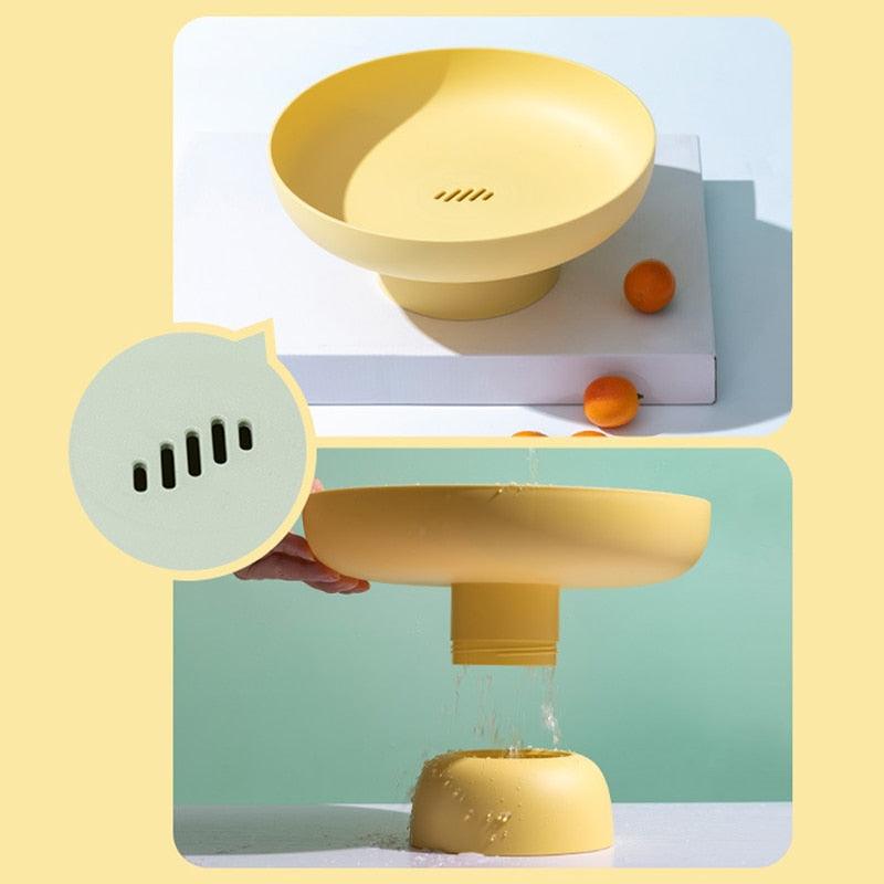 Fruit Display Dish with Drain Attachment - Brooklyn Home - Kitchen Tools & Utensils