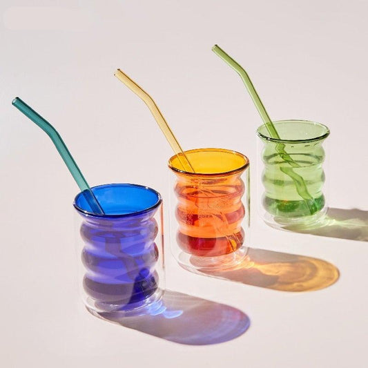 Double Layered Glass Cups - Brooklyn Home - Drinkware
